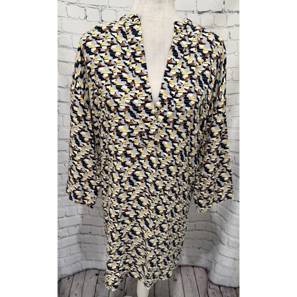 Zara Woman Multicolored Long Sleeve Dress Size Small